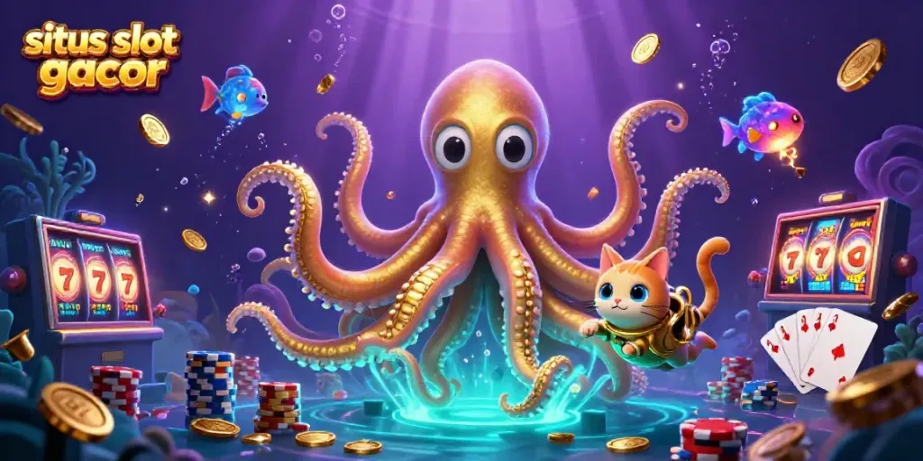 Experience thrilling gameplay at situs slot gacor with an exciting underwater adventure featuring vibrant casino elements.