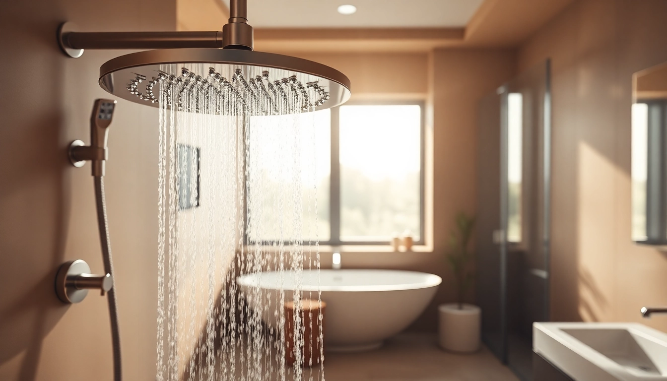 Enhanced bathroom view featuring sunny shower usa inc fixtures for luxurious relaxation.