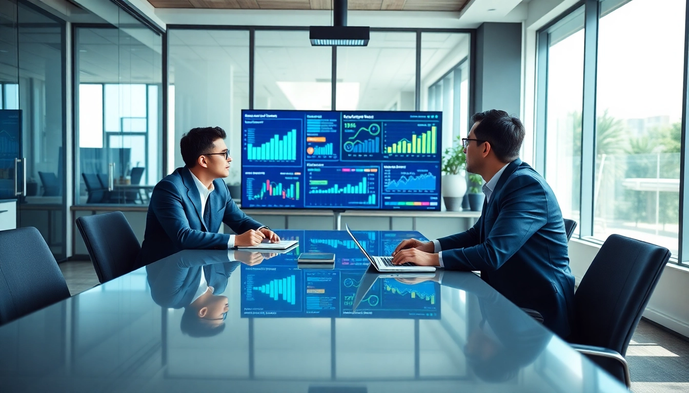 Analyze b2b competitive intelligence through collaborative teamwork in a modern office.