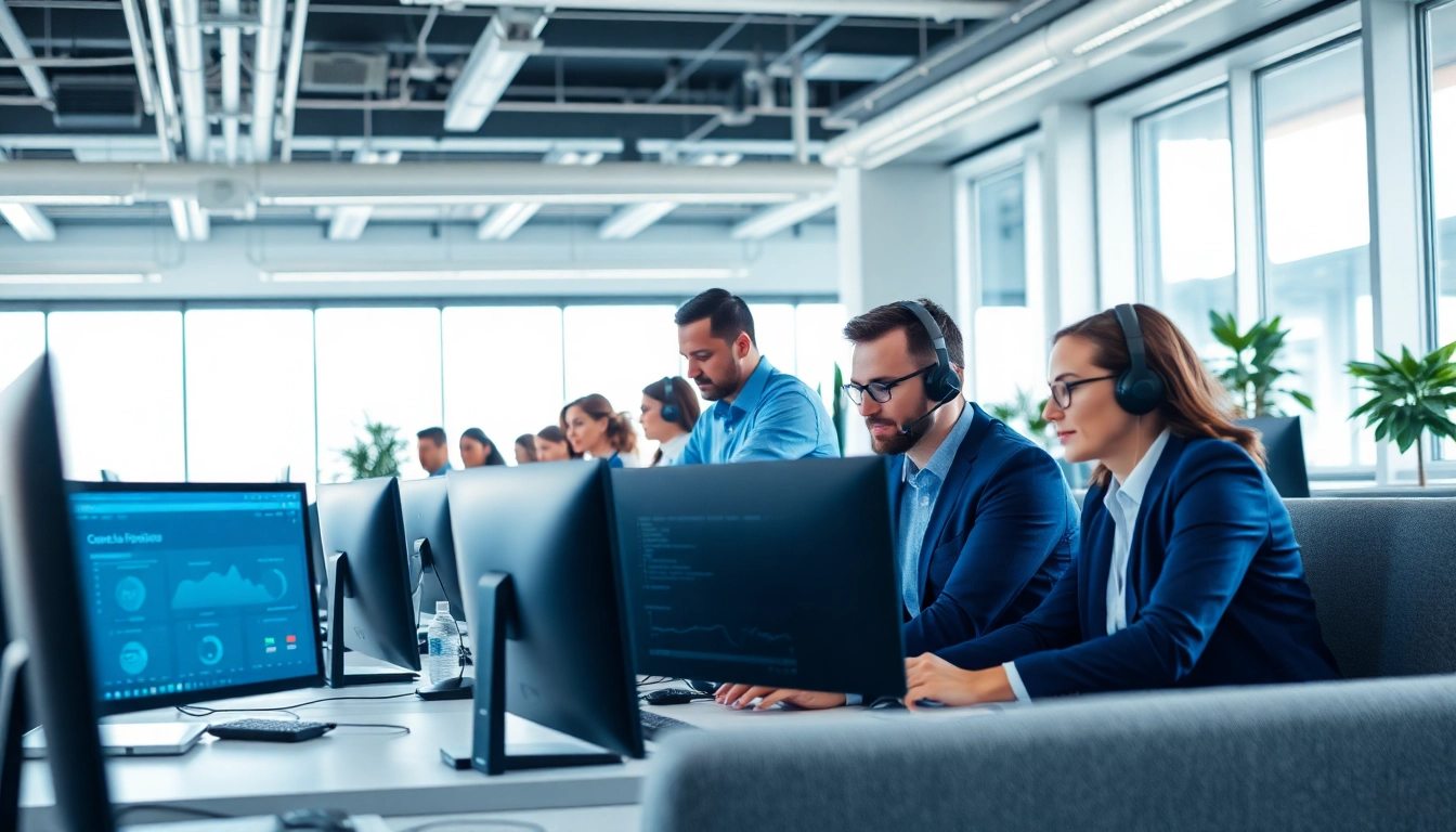 Efficient collaboration by msp companies near me in a modern office environment.