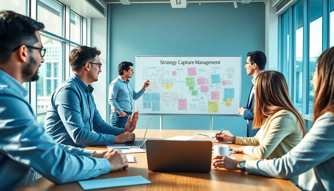 Harnessing Strategy Capture Management through collaborative team discussions in a modern office setting