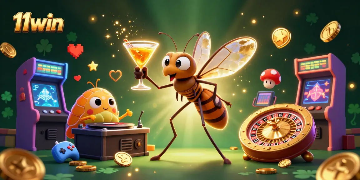 Engage with the thrilling atmosphere of 11win through an exciting casino scene featuring unique characters.