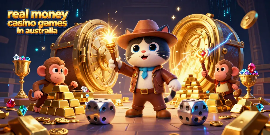 Engage in real money casino games in Australia with a thrilling 3D explorer cat adventure.